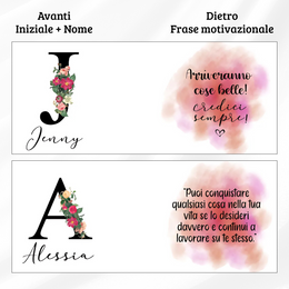 Tazza Floreale Personalizzata