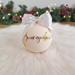 Pallina di Natale in Vetro Soffiato Personalizzato