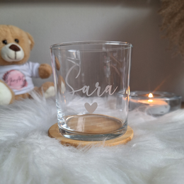 Bicchiere d'Acqua con Nome Personalizzato