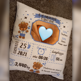 Cuscino Nascita Personalizzato