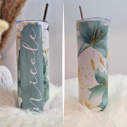 Bicchiere Termico Floreale Personalizzato