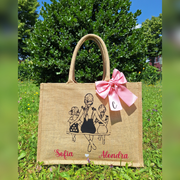 Borsa di Juta Personalizzata che 