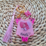 Portachiavi Nascita Personalizzato