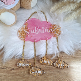 Nuvola Nascita in Resina Personalizzata