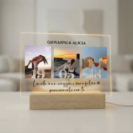 Lampada LED Orizzontale con Foto