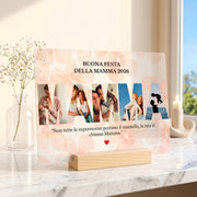 Quadro in Alluminio Orizzontale Mamma